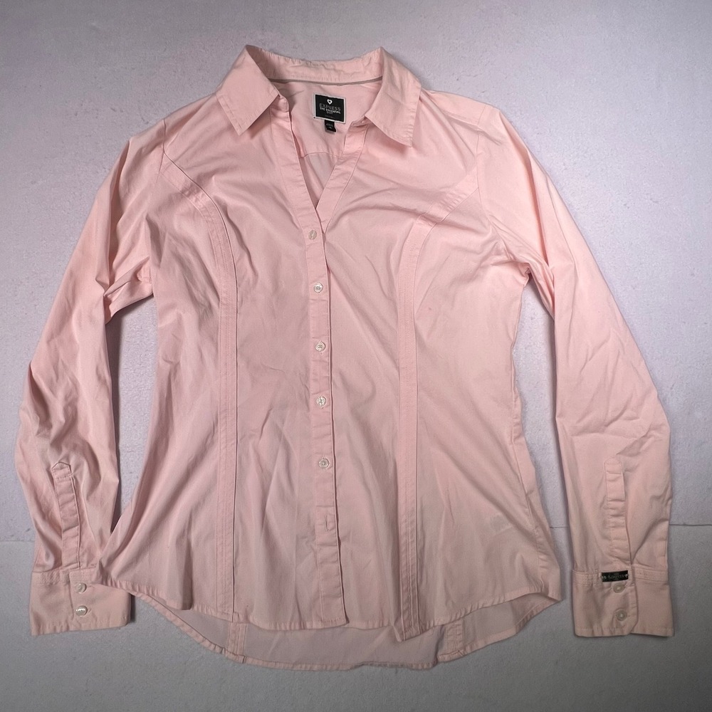 Express The Essential Shirt Womens Medium Pink Excellent